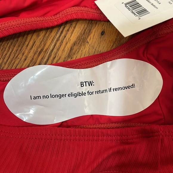 Andie x Mindy Bikini Set Maui Top Rib Swimsuit Flame Red size small NWT/NWOT - Picture 10 of 14